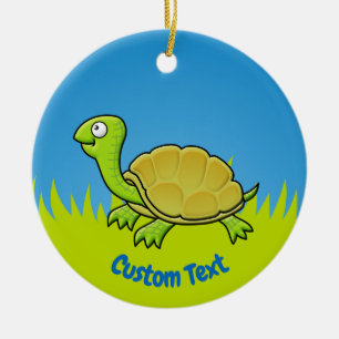 Cartoon Turtle Keramik Ornament