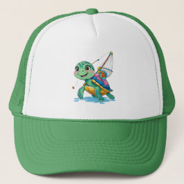 Cartoon Turtle Kids Hat Truckerkappe