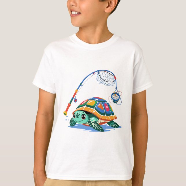  Cartoon Turtle Kids Tee (Vorderseite)
