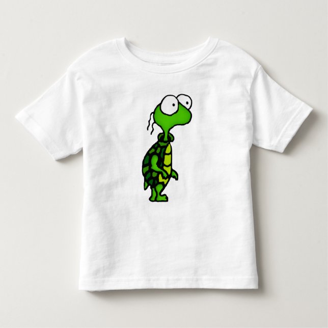 Cartoon Turtle Kleinkind T-shirt (Vorderseite)