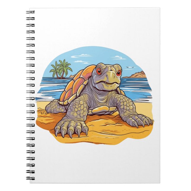 Cartoon Turtle Notizblock (Vorderseite)