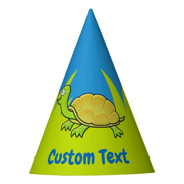 Cartoon Turtle Party Hat Partyhütchen (Vorderseite)