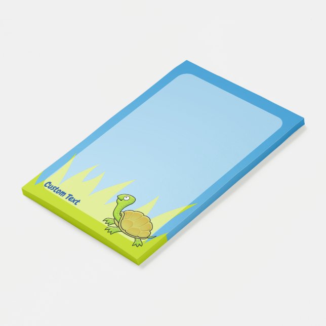 Cartoon Turtle Post-it Klebezettel (angewinkelt)