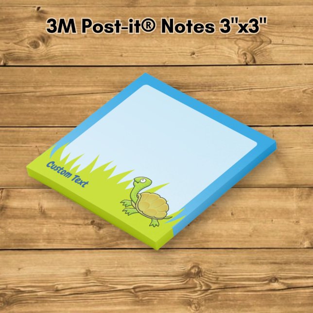 Cartoon Turtle Post-it Klebezettel (Von Creator hochgeladen)