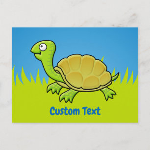 Cartoon Turtle Postcard Postkarte