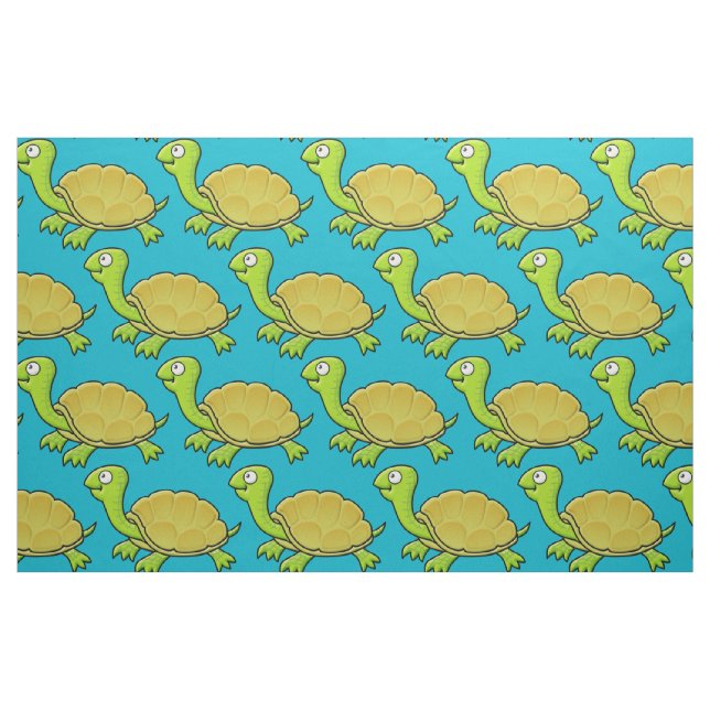Cartoon Turtle Stoff (Fat Quarter (45,7 x 55,9 cm))