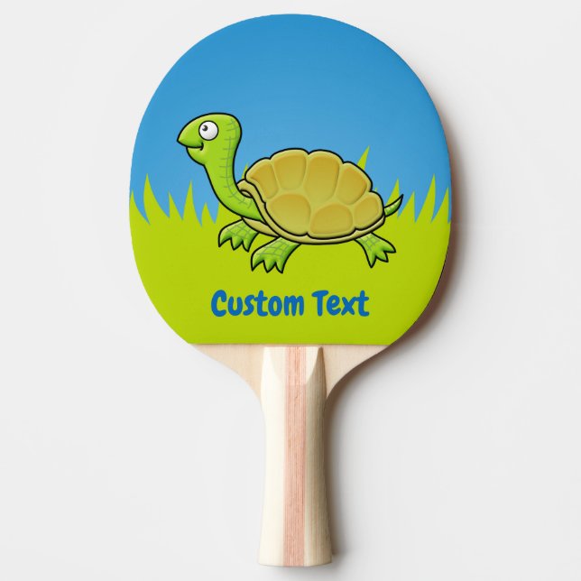 Cartoon Turtle Tischtennis Schläger (Vorderseite)