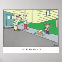 Cartoon über Schädlingsbekämpfung personalisiert Poster