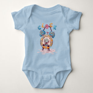 Cartoon-Uhr   Baby Bodysuit Strampler