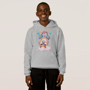 Cartoon-Uhr Kinder Kapuzenpullover Hoodie