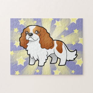 Cartoon-unbekümmerter Königcharles Spaniel Puzzle