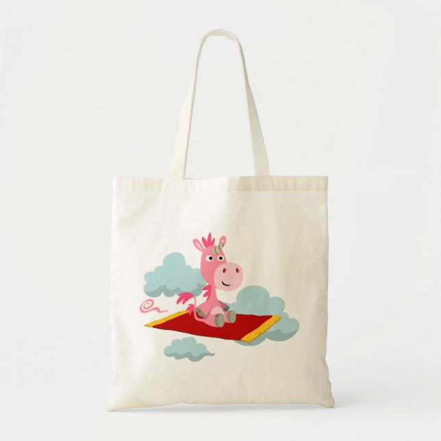 Cartoon Unicorns Zauberteppichtasche Tragetasche (Vorne)