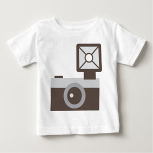 Cartoon-Vintage Kamera Baby T-shirt