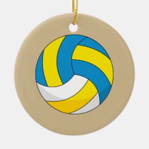Cartoon Volleyball Ball Keramik Ornament