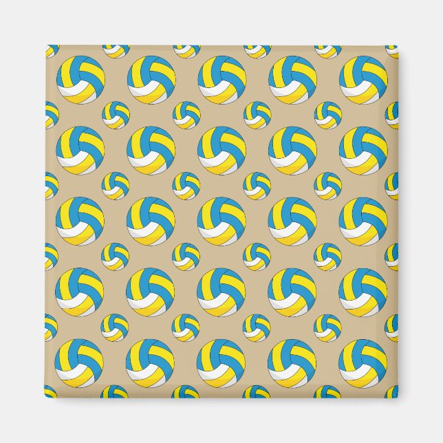 Cartoon Volleyball Ball Magnet (Vorne)