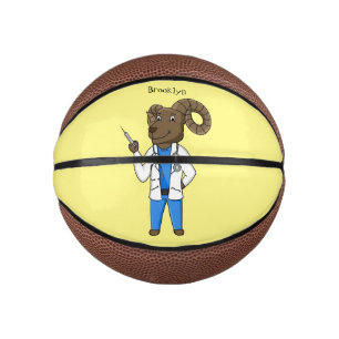 Cartoon von Bighorn-Schafen Mini Basketball