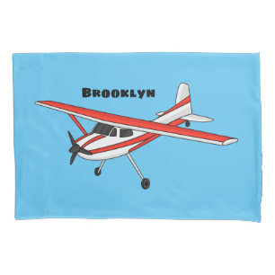 Cartoon von dreirädrigen Flugzeugen Kissenbezug