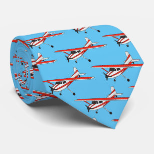 Cartoon von dreirädrigen Flugzeugen Krawatte