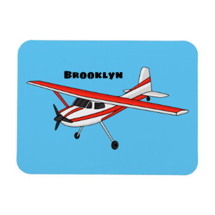 Cartoon von dreirädrigen Flugzeugen Magnet