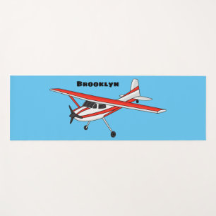 Cartoon von dreirädrigen Flugzeugen Yogamatte