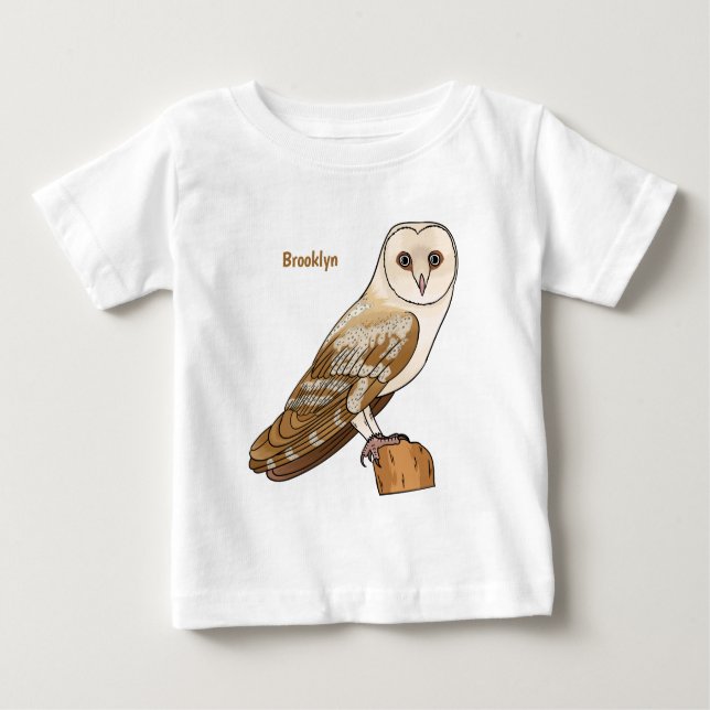Cartoon von Eulenvögeln Baby T-shirt (Vorderseite)
