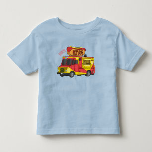 Cartoon von Hot Dog Futter LKW Kleinkind T-shirt