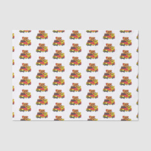 Cartoon von Hot Dog Futter LKW Seidenpapier