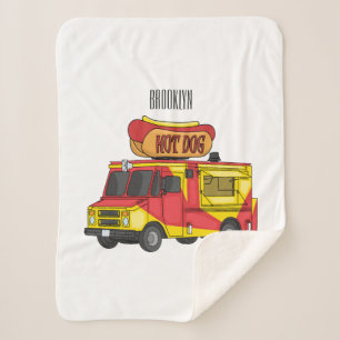 Cartoon von Hot Dog Futter LKW Sherpadecke