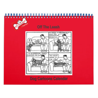 Cartoon von Leash Dog 2 - Kalender