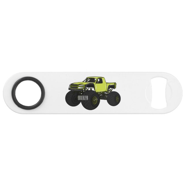 Cartoon von Monster Speed Flaschenöffner (Vorderseite (Horizontal))