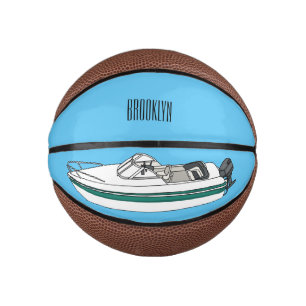 Cartoon von Motorbooten Mini Basketball