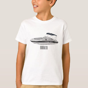 Cartoon von Motorbooten T-Shirt
