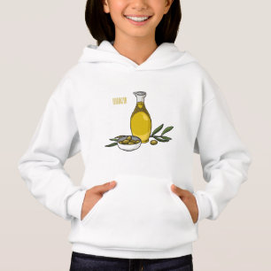 Cartoon von Olivenöl Hoodie