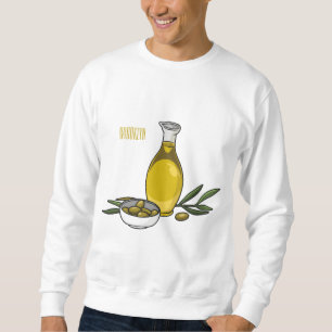 Cartoon von Olivenöl Sweatshirt