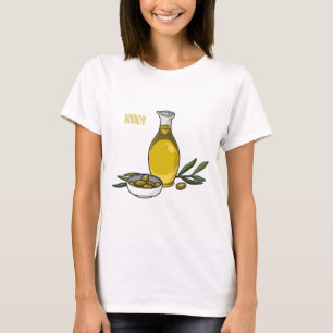 Cartoon von Olivenöl T-Shirt
