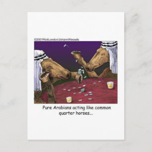 Cartoon von Pferden Geschenke T-Shirts & Sammlerst Postkarte