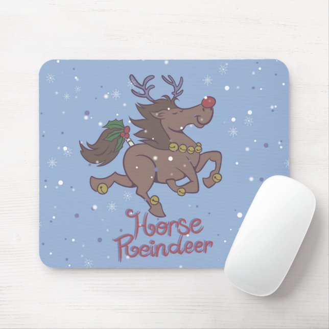 Cartoon von Rentieren Mousepad (Mit Mouse)