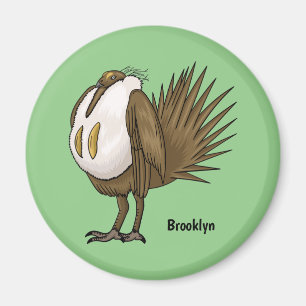 Cartoon von Salbei-Birnen Magnet