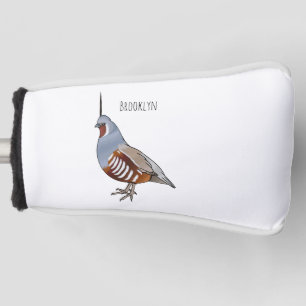 Cartoon von Wachtelvögeln Golf Headcover