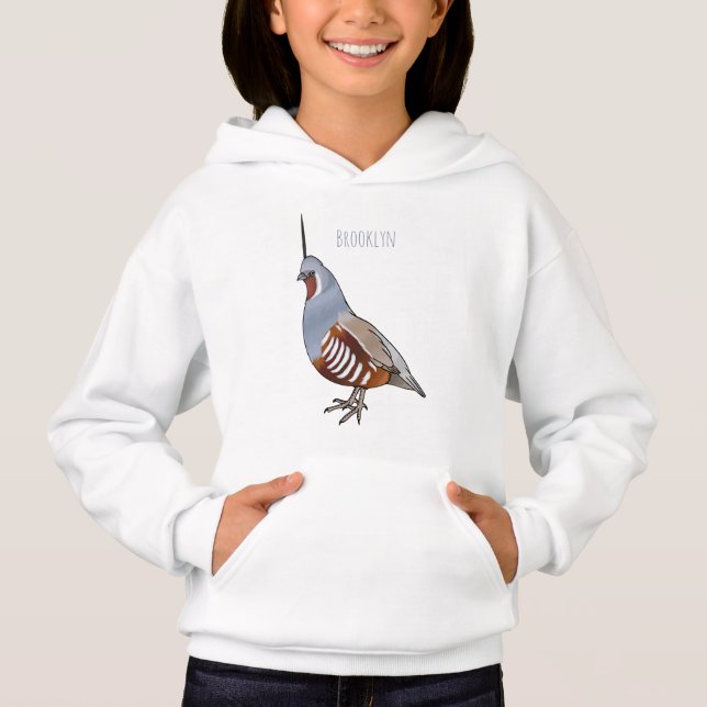 Cartoon von Wachtelvögeln Hoodie (Vorderseite)