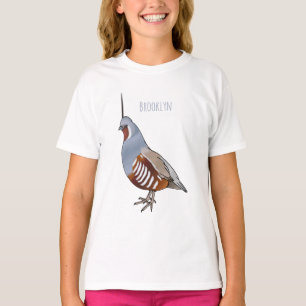 Cartoon von Wachtelvögeln T-Shirt