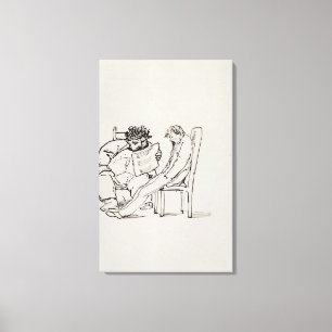 Cartoon von William Morris (1834-1996), der Gedich Leinwanddruck