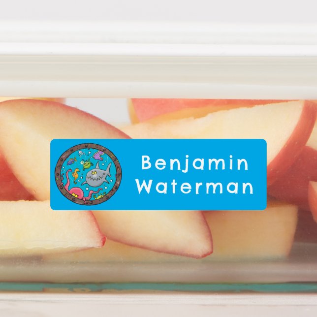 Cartoon von Wolkenbeeren personalisiert Etiketten (Befestigt)