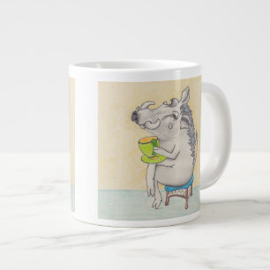 Cartoon Warthog Tasse. Jumbo-Tasse