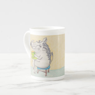 Cartoon Warthog Tasse. Prozellantasse