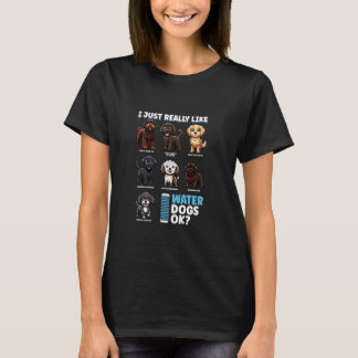 Cartoon Wasserhunde T-Shirt