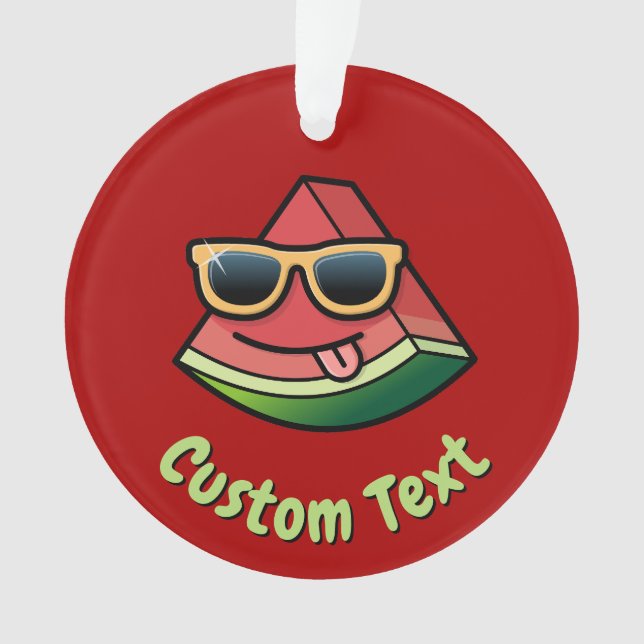 Cartoon Watermelon Ornament (Vorderseite)