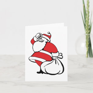 Cartoon Weihnachten Jolly Weihnachtsmann, Sack von