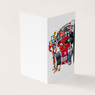 Cartoon Weihnachtsfeuerwagen