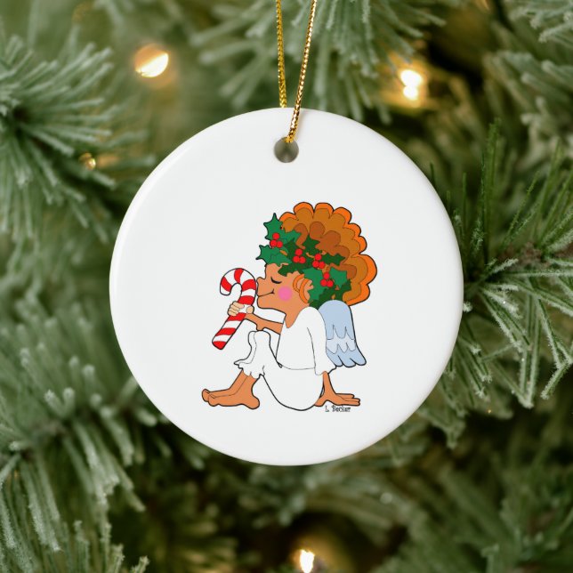 Cartoon Weihnachtsgel mit Candy Cane Ornament (Baum)